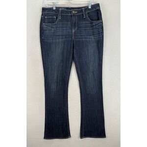 Simply Vera Wang Jeans Women's Sz‎ 10 Bootcut Mid Rise Blue Stretchy Denim